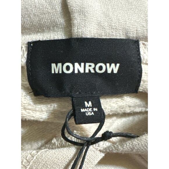 Monrow · Medium · Supersoft Fleece New Pullover Hoodie · Cotton Blend · Bone - Picture 5 of 7